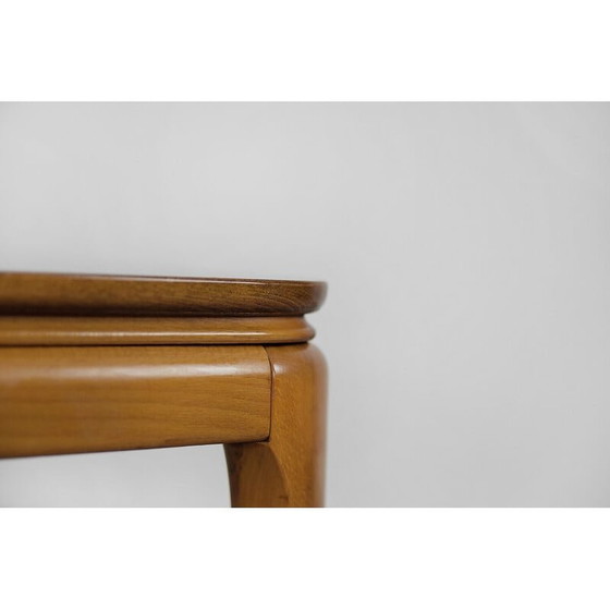 Image 1 of Table basse vintage scandinave en bois de cerisier, Danemark années 1950