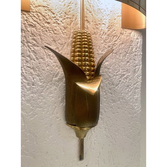 Image 1 of Paire d'appliques vintage en bronze et laiton de Maison Charles, 1970