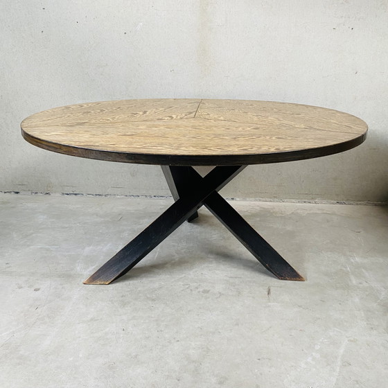Image 1 of Gerard Geytenbeek Table de salle à manger Mid Century en wengé
