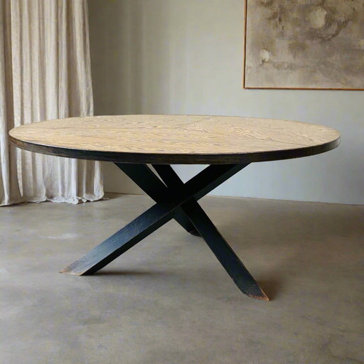 Gerard Geytenbeek Table de salle à manger Mid Century en wengé