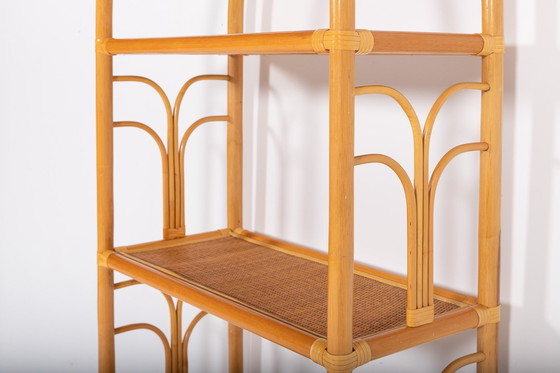 Image 1 of Armoire vintage en bambou et rotin, 1980's