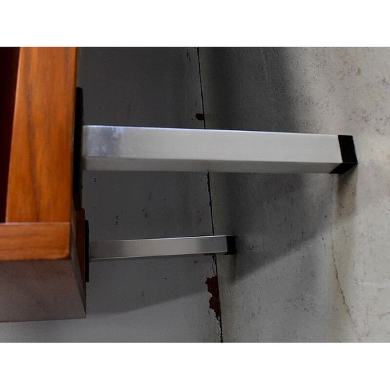 Image 1 of Coiffeuse vintage en teck avec un grand miroir, 1960-1970