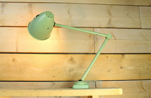 Magnifique lampe industrielle à charnière 50S Lbl (Leipzig)