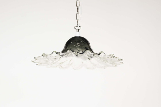 Image 1 of Lampe pendante italienne en verre