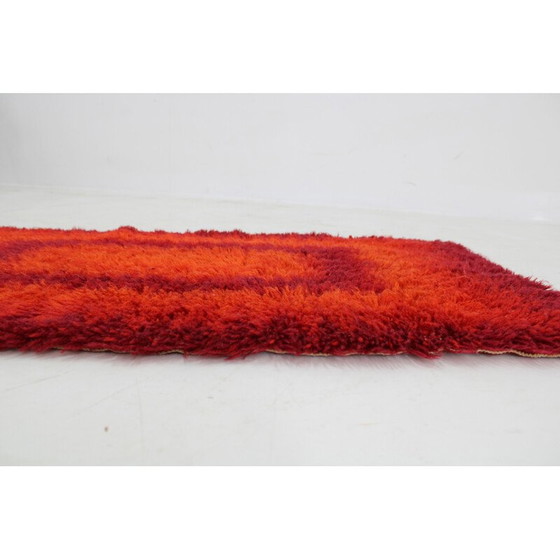 Image 1 of Tapis abstrait danois vintage en laine, 1970