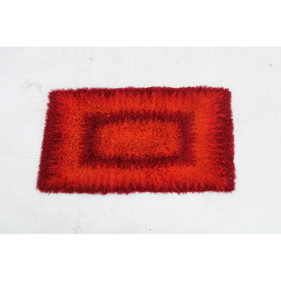 Image 1 of Tapis abstrait danois vintage en laine, 1970