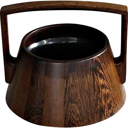 Seau à glace vintage en bois de rose danois par Jens Quistgaard pour Dansk, Danemark 1960