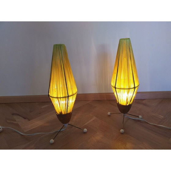 Image 1 of Paire de lampes à fusée vintage, 1960