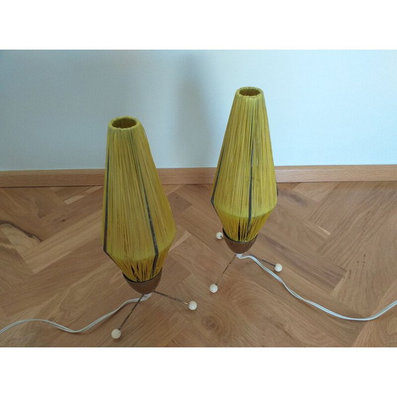 Image 1 of Paire de lampes à fusée vintage, 1960