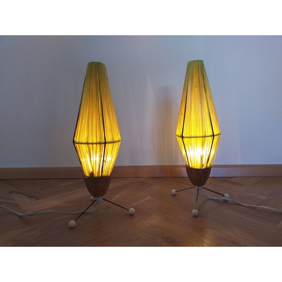 Image 1 of Paire de lampes à fusée vintage, 1960