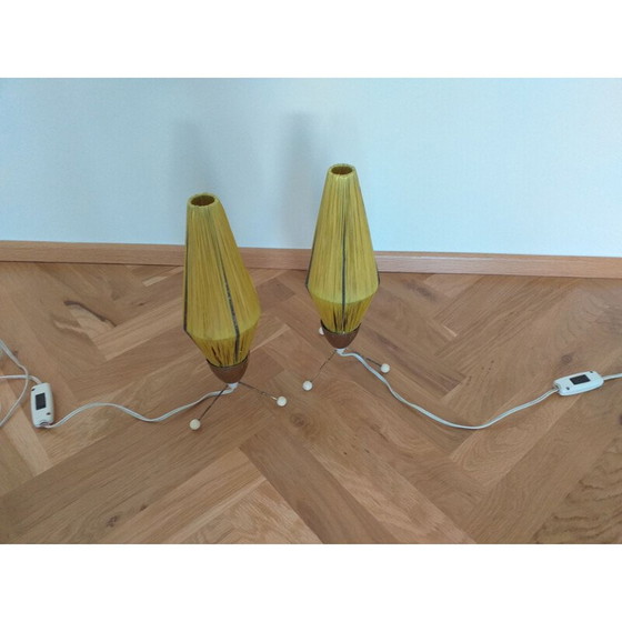 Image 1 of Paire de lampes à fusée vintage, 1960