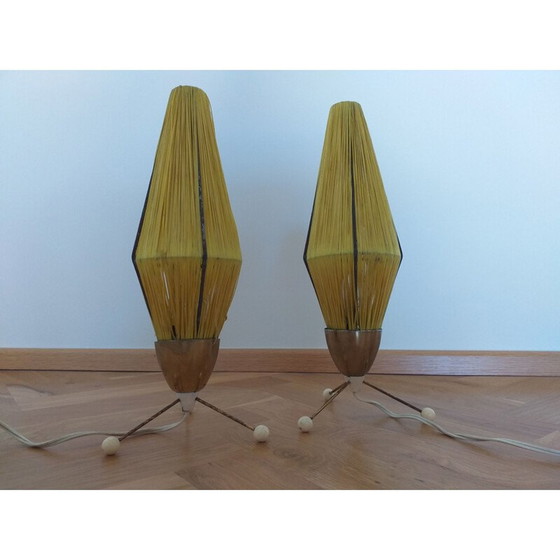 Image 1 of Paire de lampes à fusée vintage, 1960