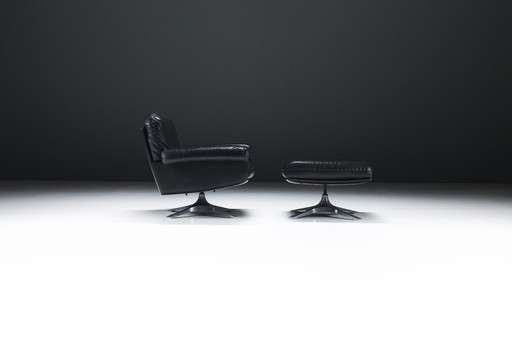 Stunning Ds 31 Lounge Chair & Ottoman By De Sede Team For De Sede Exclusiv Swiss