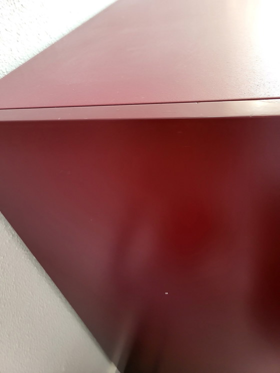 Image 1 of Pastoe Sideboard L-Series Colour Purple Red Ral 3004