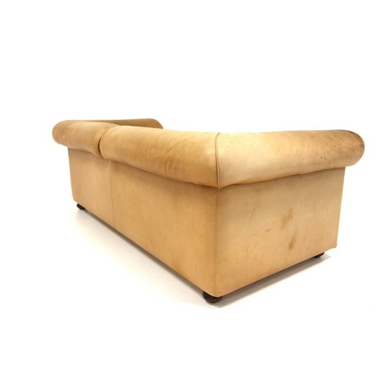 Image 1 of Canapé 3 places vintage "Reton" en noyer et cuir pour Dux, Suède 1960