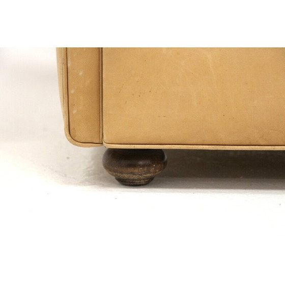 Image 1 of Canapé 3 places vintage "Reton" en noyer et cuir pour Dux, Suède 1960