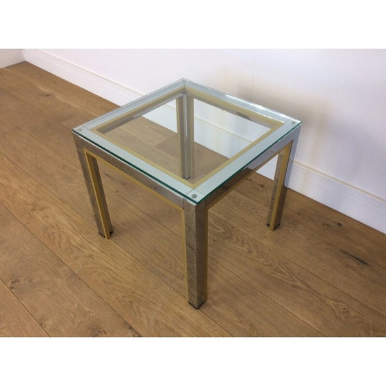 Image 1 of Table d'appoint vintage en verre Romeo Rega