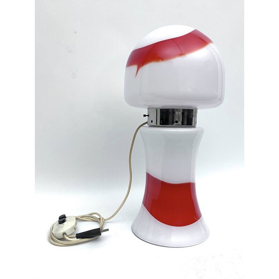 Image 1 of Lampe de table vintage en verre par Mazzega, Italie 1970