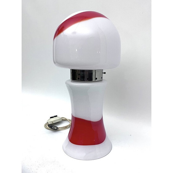 Image 1 of Lampe de table vintage en verre par Mazzega, Italie 1970
