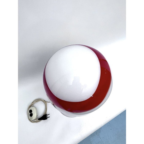 Image 1 of Lampe de table vintage en verre par Mazzega, Italie 1970