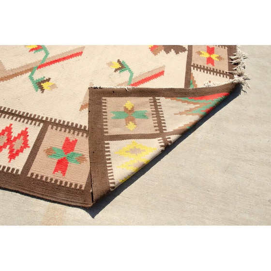 Image 1 of Tapis Kilim moderne vintage tissé à la main, 1970