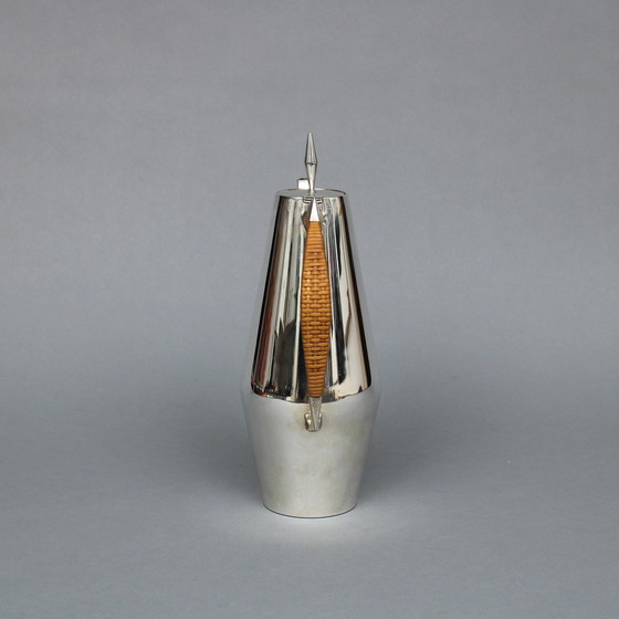 Image 1 of Gio Ponti (1891-1979) Cafetière en argent massif - The Diamond - Reed & Barton, USA