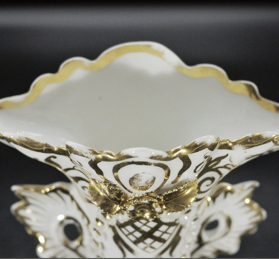 Image 1 of Paire De Grand Vases En Porcelaine Vieux Paris Napoléon Iii Xix Siècle