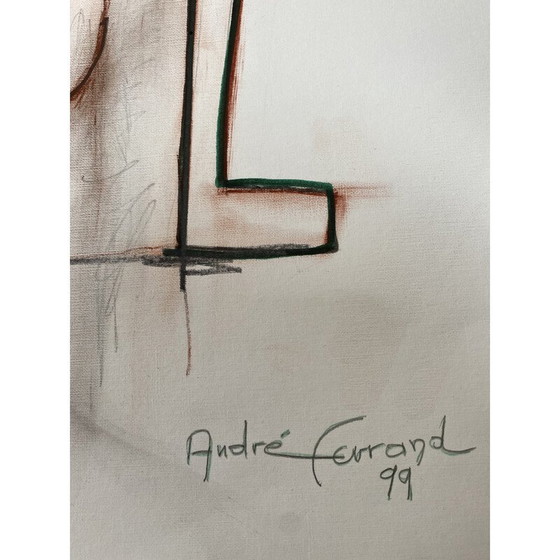 Image 1 of Peinture vintage "Tokyo 99" par André Ferrand