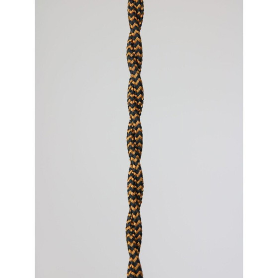 Image 1 of Lampe suspendue vintage en chrome et verre de Murano, Italie