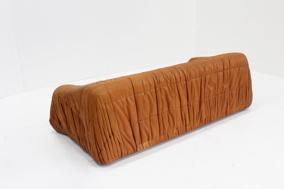 Image 1 of Piumino Canapé en cuir cognac par Jonathan De Pas , Italie 1970S