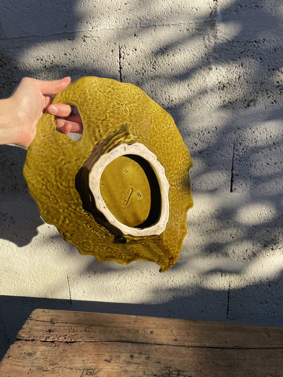 Image 1 of Grande Coupe En Barbotine Poet Laval 1970