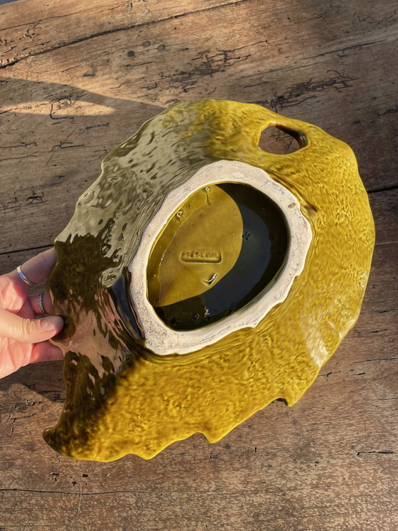 Image 1 of Grande Coupe En Barbotine Poet Laval 1970