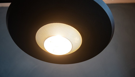 Image 1 of Lampe suspendue vintage Philips noir et blanc par Louis Kalff