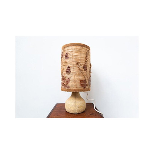 Lampe de table en travertin du Mid Century, années 1960