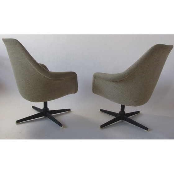 Image 1 of Paire de fauteuils en métal vintage, Tchécoslovaquie 1960
