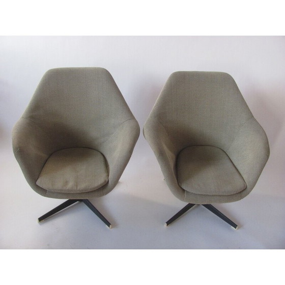 Image 1 of Paire de fauteuils en métal vintage, Tchécoslovaquie 1960
