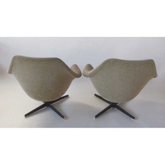 Image 1 of Paire de fauteuils en métal vintage, Tchécoslovaquie 1960