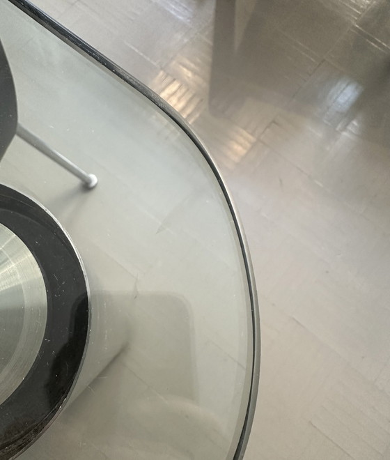 Image 1 of Original Rare Table à manger en verre Marcuso Par Marco Zanuso Pour Zanotta, Italie, 1969