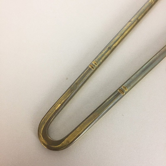 Image 1 of Chandelier mural vintage en laiton, 1960