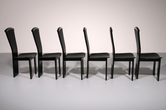 Image 1 of Chaises de salle à manger postmodernes de Pietro Costantini, Italie, années 1980,