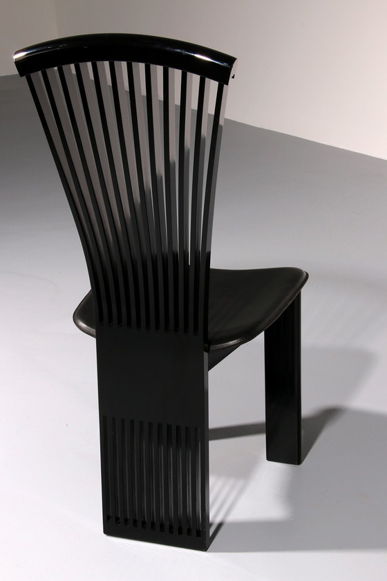 Image 1 of Chaises de salle à manger postmodernes de Pietro Costantini, Italie, années 1980,
