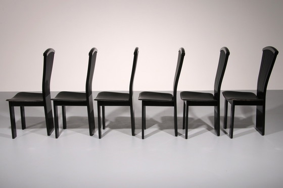 Image 1 of Chaises de salle à manger postmodernes de Pietro Costantini, Italie, années 1980,