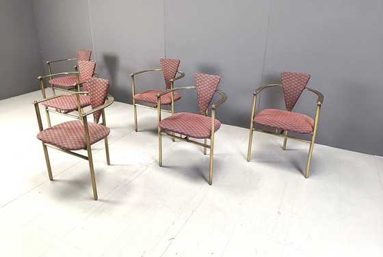 Image 1 of Chaises de salle à manger post-modernes de Belgochrom, 1980S