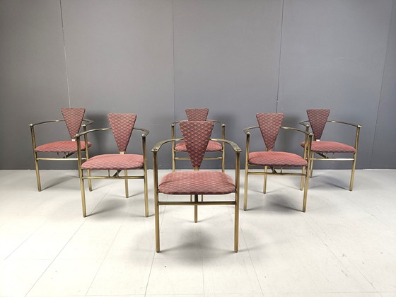 Image 1 of Chaises de salle à manger post-modernes de Belgochrom, 1980S