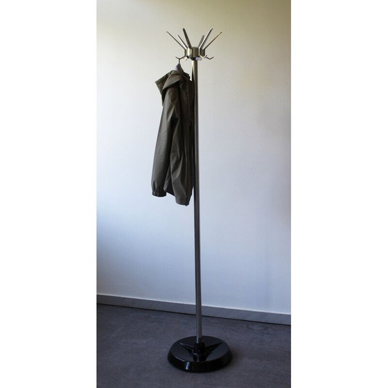 Image 1 of Porte-manteau vintage en métal chromé, 1970