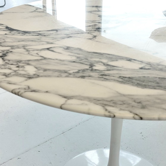 Image 1 of Knoll International Eero Saarinen Tulip Table Desk 90Cm Marble Arabescato