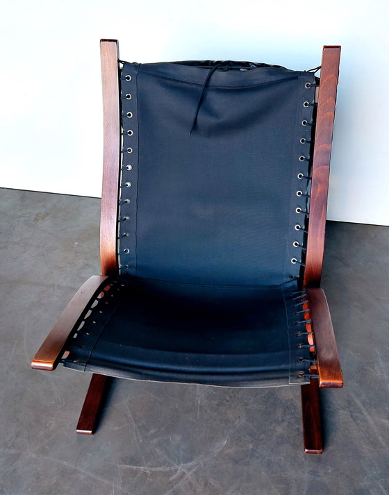 Image 1 of Original Westnofa Siesta Chair By Ingmar Relling | Black Leather