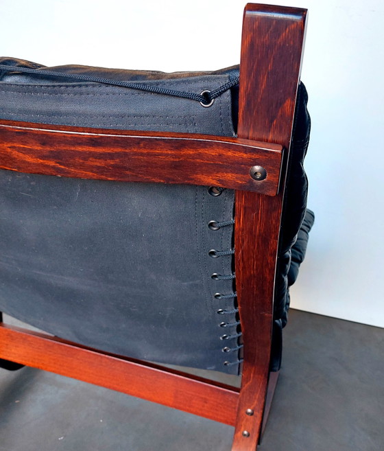 Image 1 of Original Westnofa Siesta Chair By Ingmar Relling | Black Leather