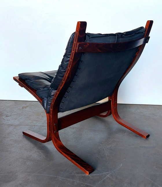 Image 1 of Original Westnofa Siesta Chair By Ingmar Relling | Black Leather