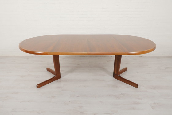 Image 1 of Table à manger ronde extensible vintage | Noyer | 119 à 319 cm